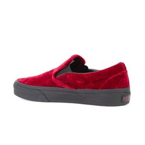 Red velvet vans brand new size 8.5